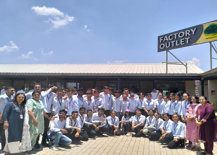 The Department of Applied Science has organized an industrial visit at Sahyadri farms, Nashik