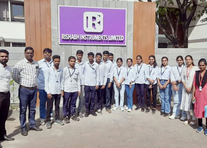 Industrial Visit for S.Y B.Tech Div A students was conducted on 4th  and  5th December2023 in Rishabh Instruments Limited, Nashik
